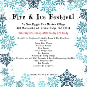 Fire & Ice Festival, New Egypt Flea Market, NJ