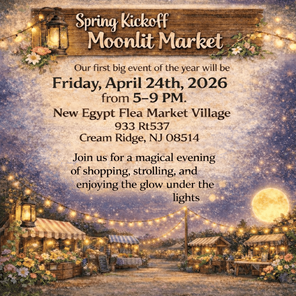 New Egypt Flea Mkt-Spring Kickoff, Moonlit Market