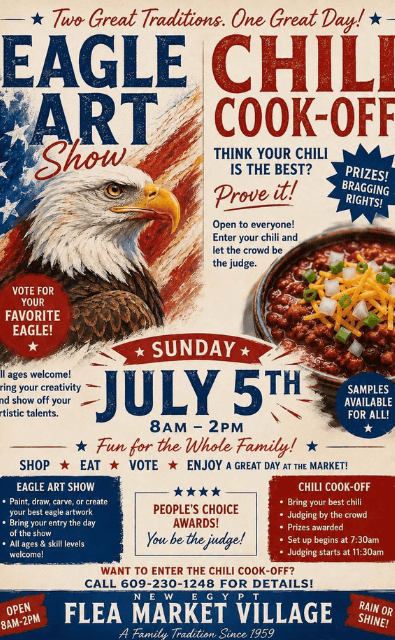4th of July Celebration at New Egypt Flea Mkt